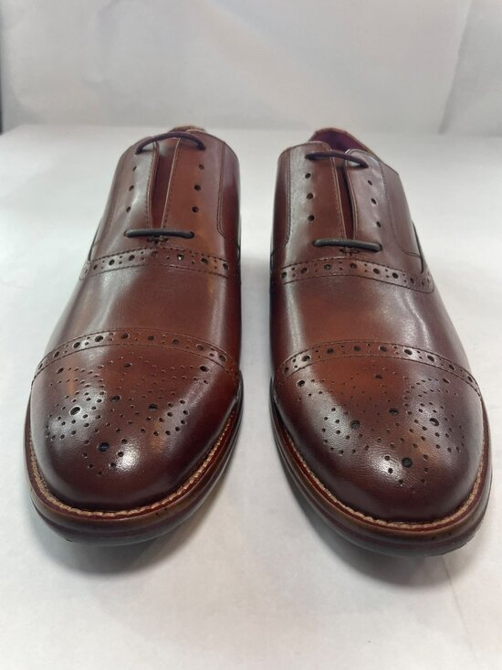 Johnston & Murphy Conard 2.0 Tan Full Grain Leather Dress Shoes Men\'s Sz 12W NWB main image 6